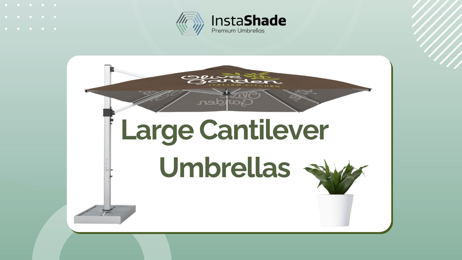 Large Cantilever Umbrellas
