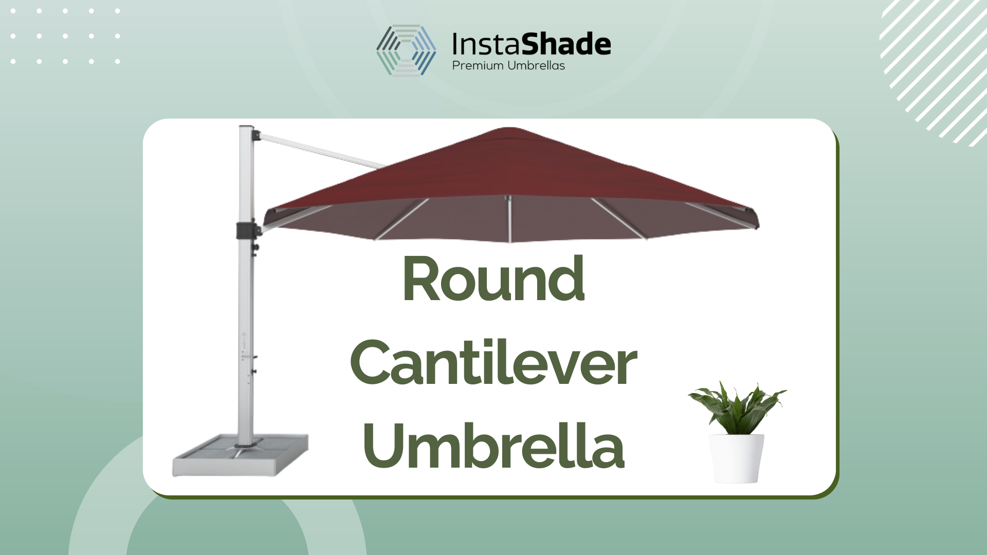 Round Cantilever Umbrella Round Cantilever Umbrella