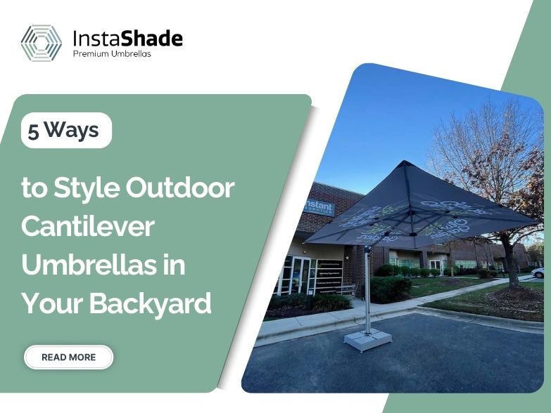 5 Ways to Style An Outdoor Cantilever Umbrella At Home